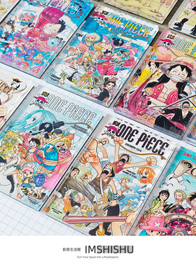 海贼王OP漫画封面草帽路飞卡通加厚亚克力冰箱磁贴洞洞板机箱礼物