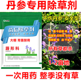 丹参除草剂丹参专用除草剂丹参苗后专用除草剂封草除草杂草灭净