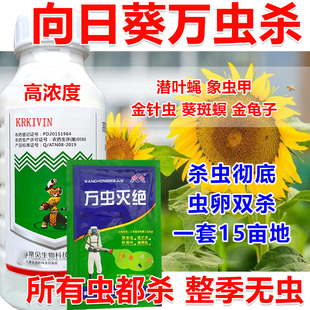 向日葵杀虫剂向日葵杀虫药向日葵潜叶蝇金针虫象虫甲杀虫剂组合装