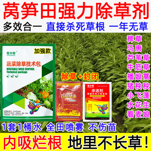 莴笋除草剂莴笋田苗后除草专用药强效死根烂根封闭不伤苗禾阔双除