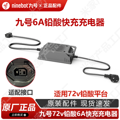 九号铅酸6a快充充电器原厂正品