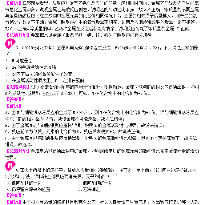 化学提高知识点习题试卷
