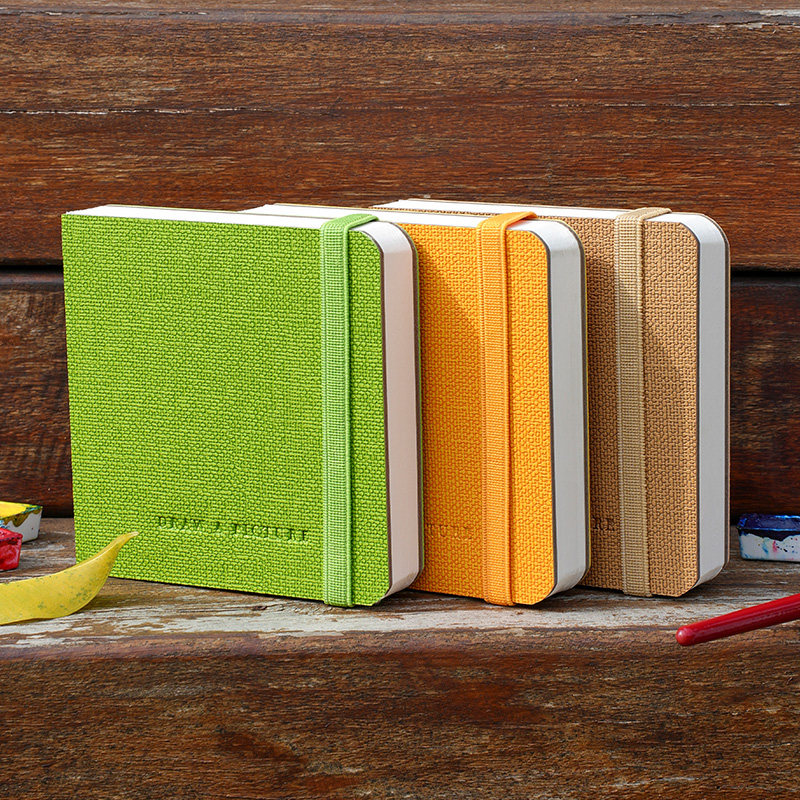 高颜值超厚水彩本随身布面便携手账旅行口袋本丙烯马克笔专用绘,文具电教/文化用品/商务用品,水彩纸/本/水彩水粉颜料本,淘宝优惠券,粉丝福利购,淘宝优惠卷