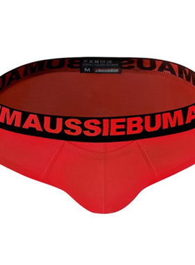 AussieBum 本命年红内裤 男士三角内裤棉舒适低腰 前口袋立体裁剪