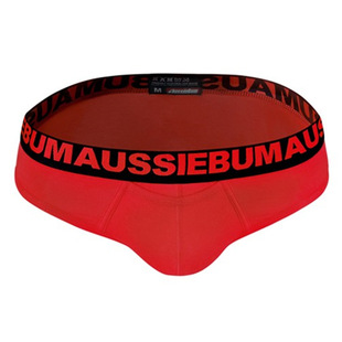 三角内裤 AussieBum 男士 棉舒适低腰 本命年红内裤 前口袋立体裁剪