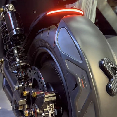 DIY挡泥板挡泥瓦后盾带灯前段