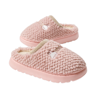 流氓兔棉拖鞋女冬季家居室内加厚保暖厚底防滑家用情侣冬天拖鞋男