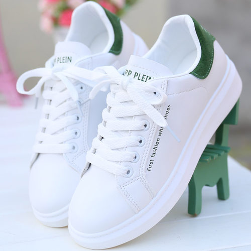 厚底新款拼色时尚风系带休闲鞋