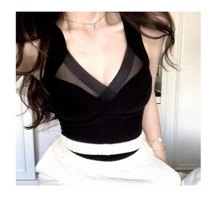 内搭 满2件 大女主 法式 秋冬保暖德绒打底蕾丝免穿Bra背心 包邮