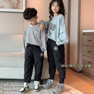 三防太空儿童羽绒裤 抗寒防风10倍保暖 压胶充绒设计防钻绒不臃肿