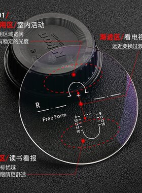 欣博学内渐进抗疲劳镜片两用高清