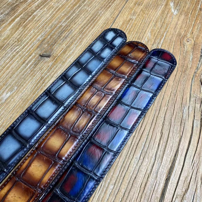 莱曼犀牛整张鳄鱼肚皮无拼接