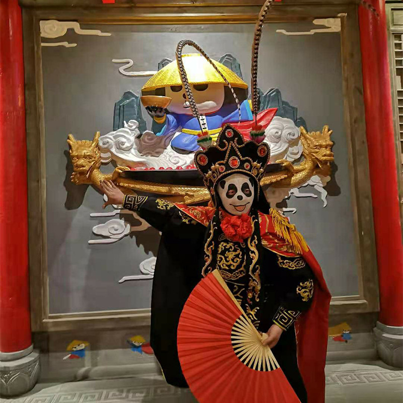 川剧变脸服装一套川剧变脸脸谱马民族服装/舞台装