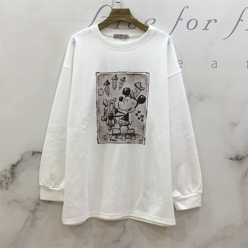 XSHOP纯棉卡通印花卫衣女 卫衣/绒衫