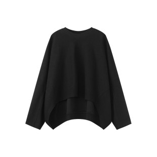 定制女装 T恤女宽松显瘦百搭休闲上衣0973 羊绒莫代尔棉长袖