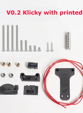 Blurolls Voron 0.2 Klicky Probe 3d打印机调平 检测器调平感应