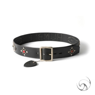 【国内现货】humble x HTC鳄鱼皮宝石腰带 手工镶嵌制作铆钉皮带