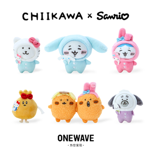 现货 日本chiikawa联名三丽鸥胸针吉伊卡哇hellokitty周边