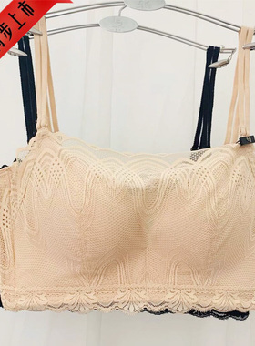 爱黛文胸性感舒适聚拢防垂魔力体雕无钢圈抹胸调整型内衣T85062N