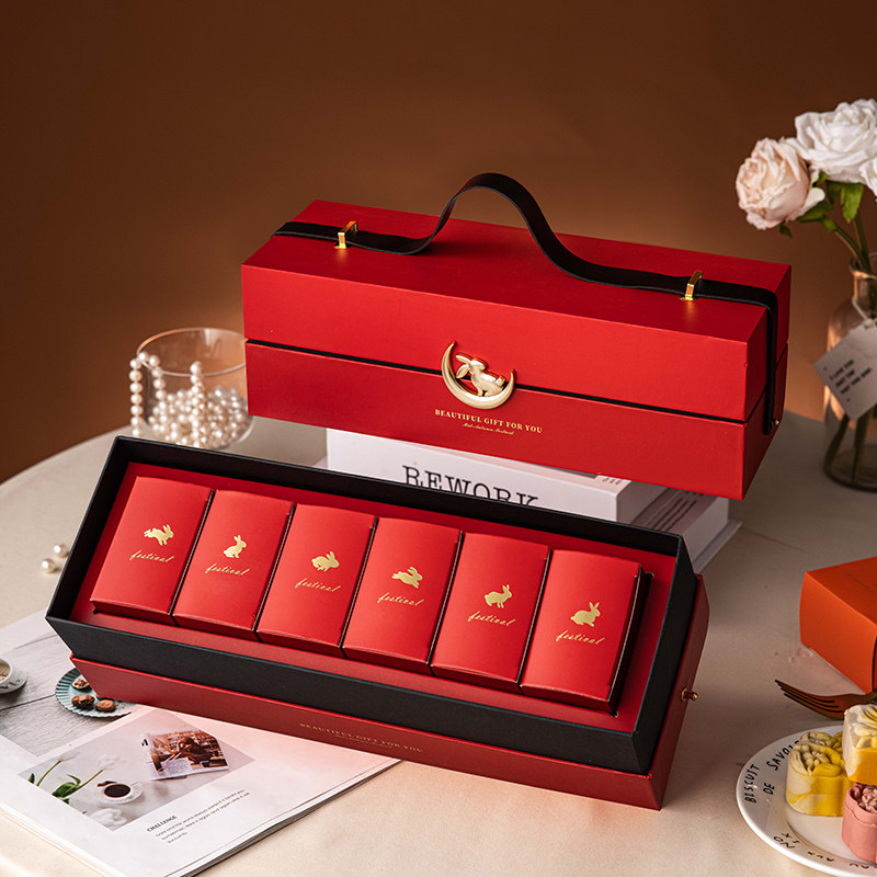 2026新款月饼礼盒包装礼品空子高端8粒档节送礼级感轻奢定制6中秋