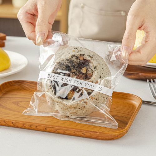 手工馒头包装袋面包自封吐司贝果食品级独立碱水烘焙透明打包早餐