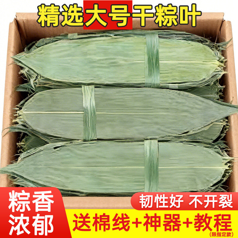 干粽叶大号端午粽子叶特新鲜包粽子专用的大粽叶子四川箬竹旗舰店