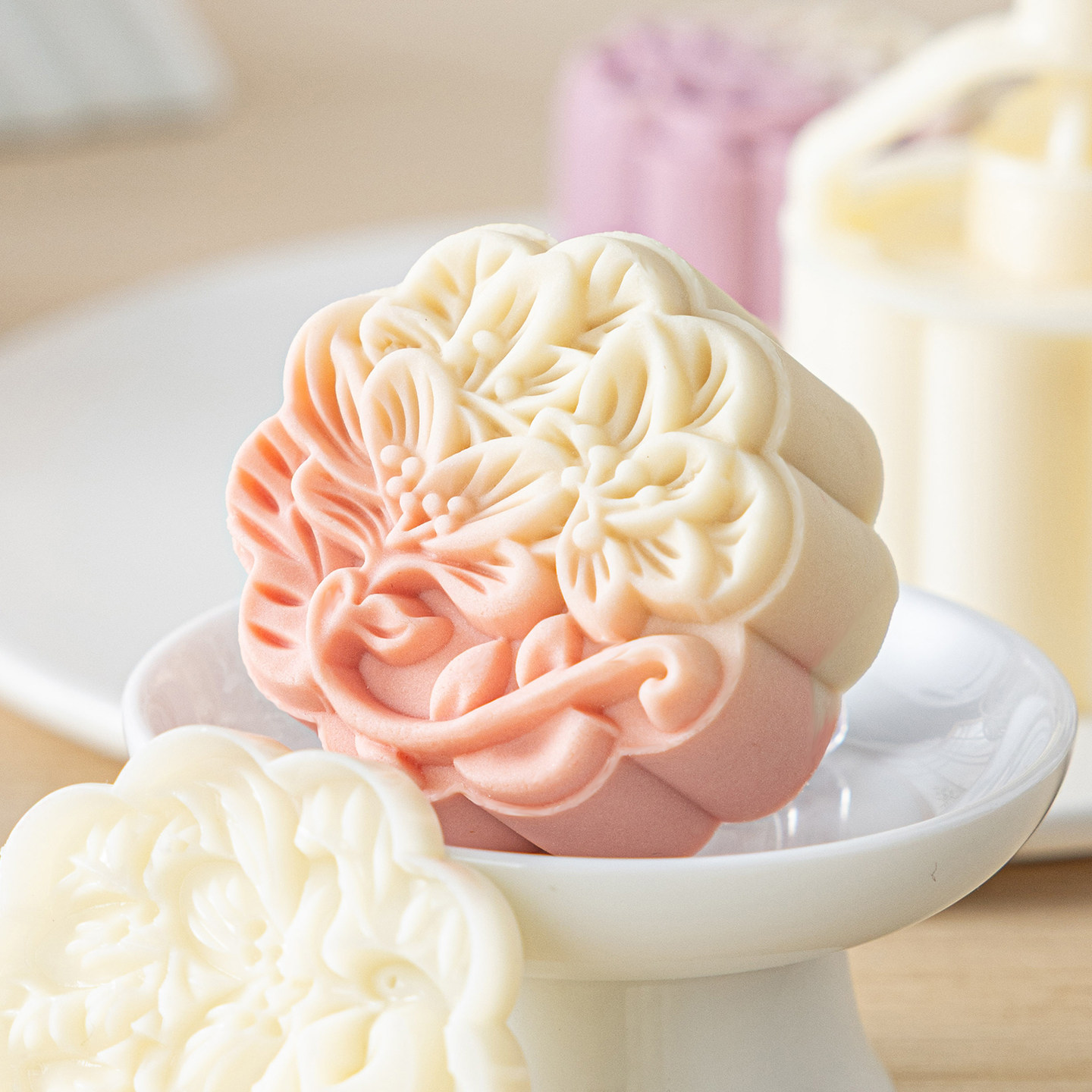 2026新款樱花月饼模具手压式家用50g75克工磨食品级冰皮糕点烘焙
