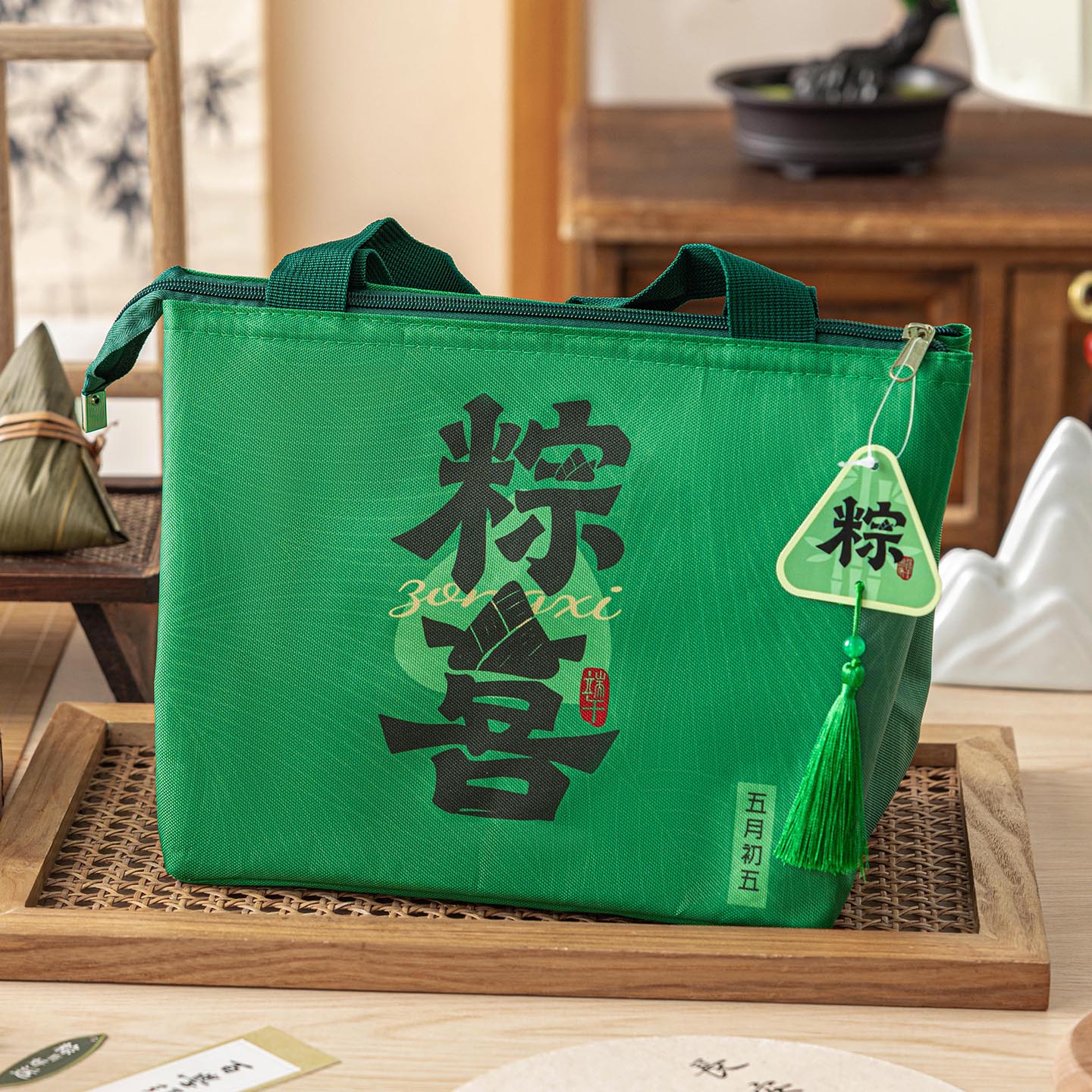 粽子手提袋保温端午节礼品盒包装冰空咸鸭蛋子高的档端2026新款