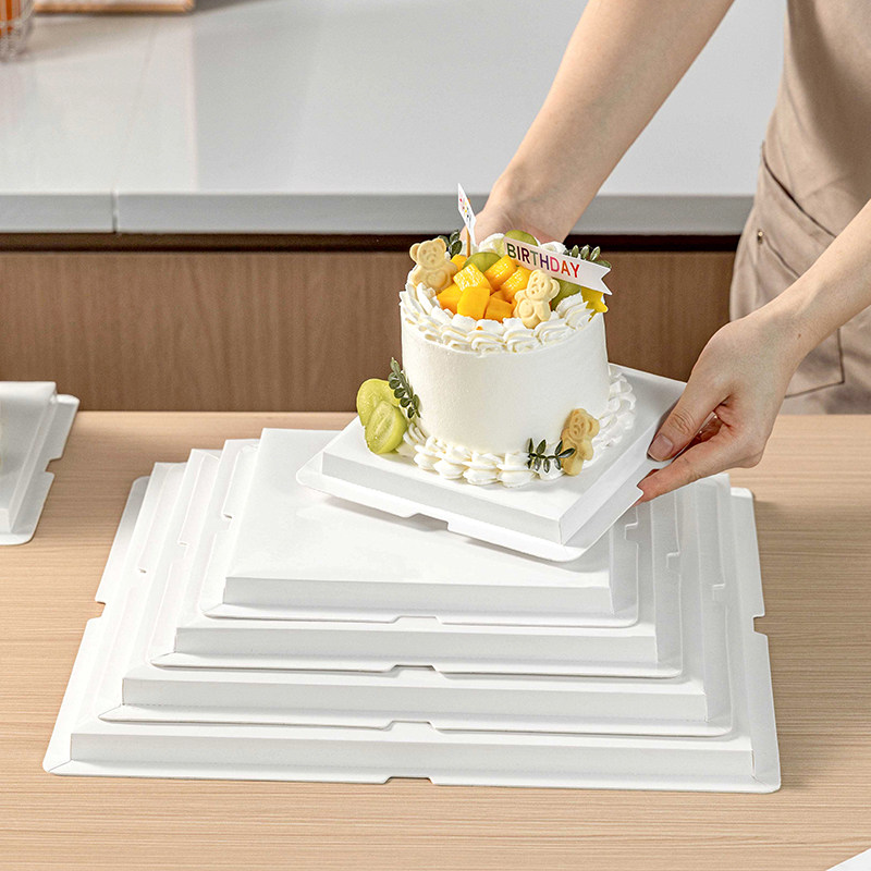 蛋糕底托一次性底盘托46810寸四六八十12加高包装盒托六八切块