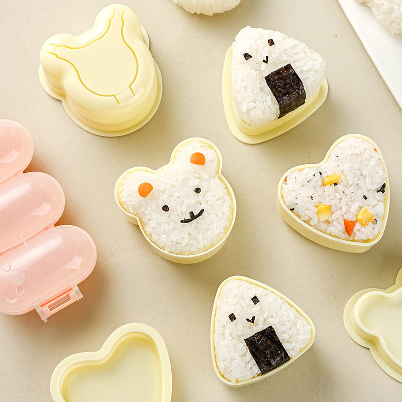 三角饭团模具寿司饭团摇摇乐爱心早餐模具套装专用家用食品级宝宝