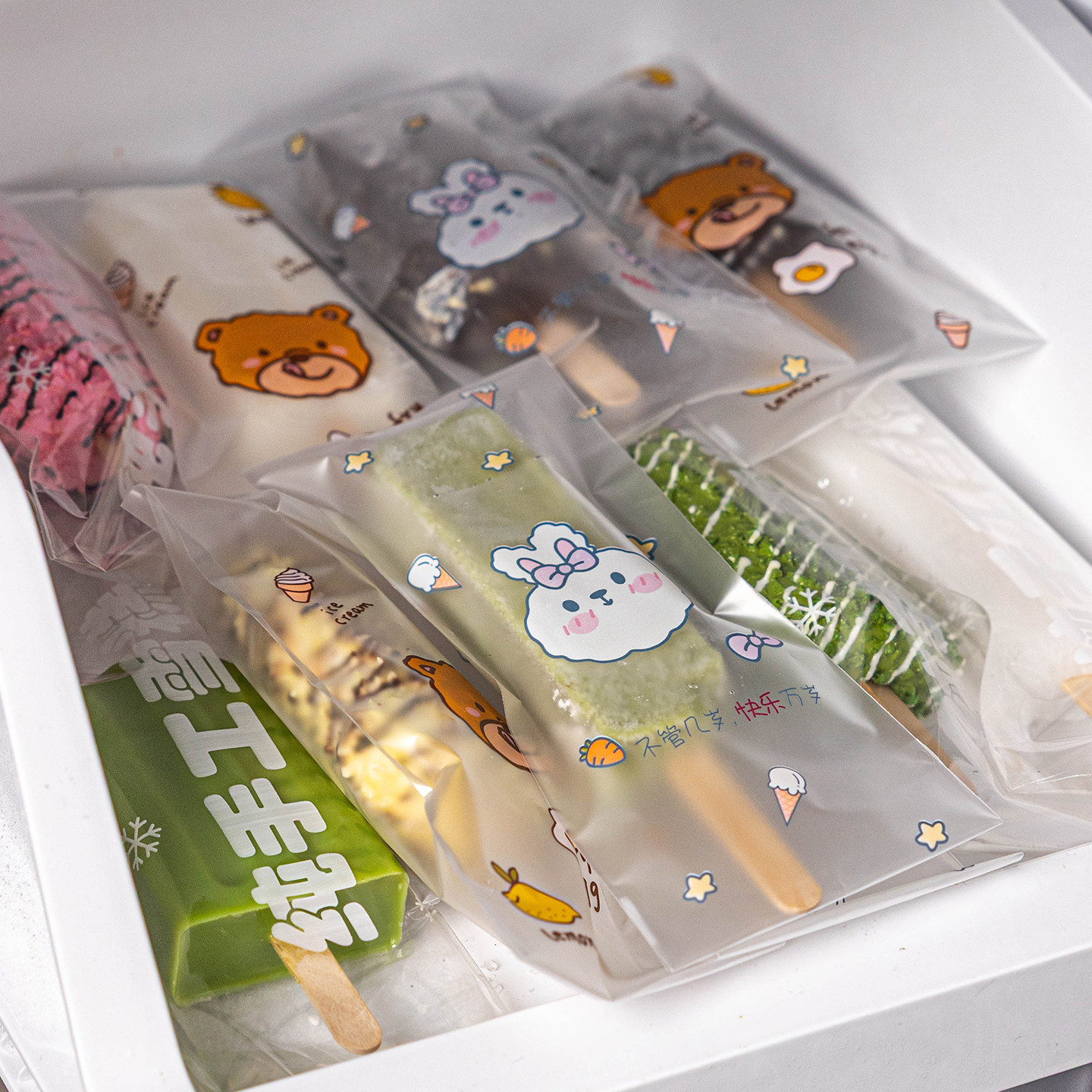 自制雪糕包装袋自封食品级纯手工冰淇淋冰棍梦龙冰棒冰激凌一次性