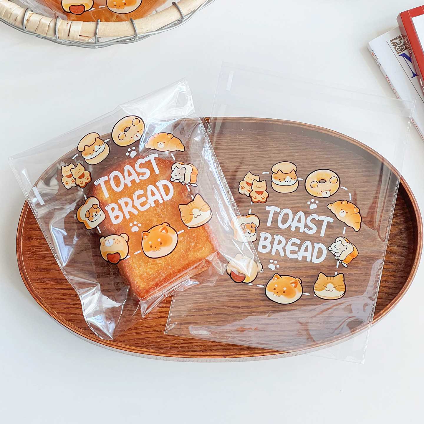 面包包装袋子自封透明自粘独立小食品级吐司贝果烘焙碱水专用打包