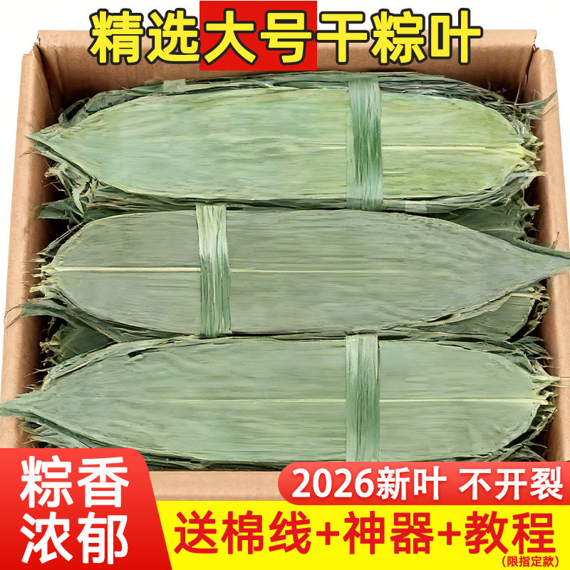 干粽叶大号端午粽子叶特新鲜包粽子专用的大粽叶子四川箬竹旗舰店