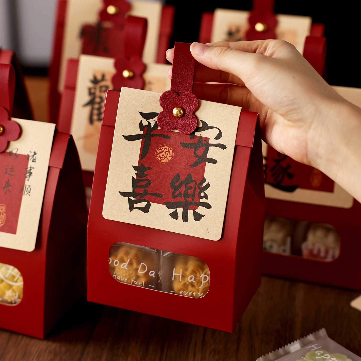 中秋月饼包装盒小礼品袋伴手冰皮迷你50g3中秋蛋黄酥凤梨2026新款