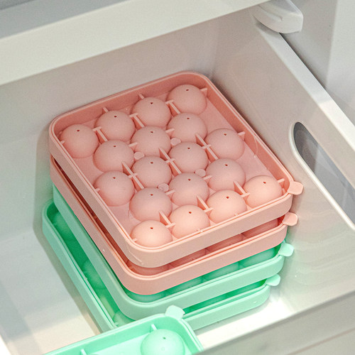 冰块模具球制冰格家用食品级硅胶冻软果冻形奶布丁自制做的小号圆