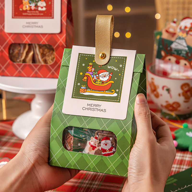 圣诞节礼品袋小号礼物礼盒平安果包装夜伴手老人手提零食儿童袋子