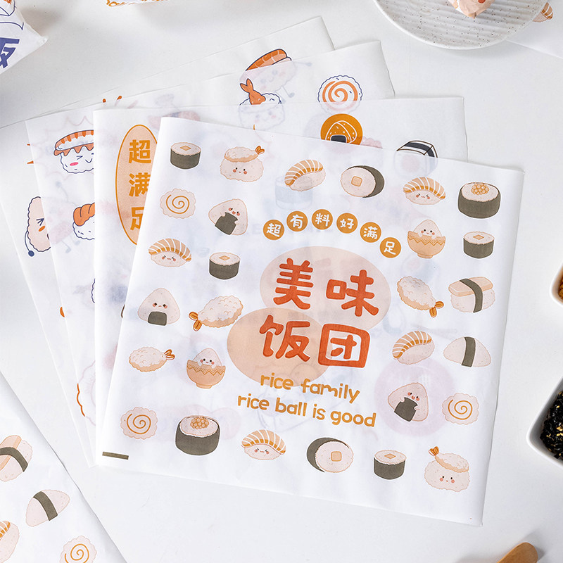 饭团包装纸专用台湾可加热微波