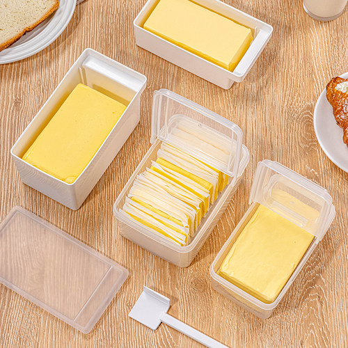 黄油储存盒冰箱储物盒收纳盒切割分装冷冻奶酪芝士片牛油乳酪切块