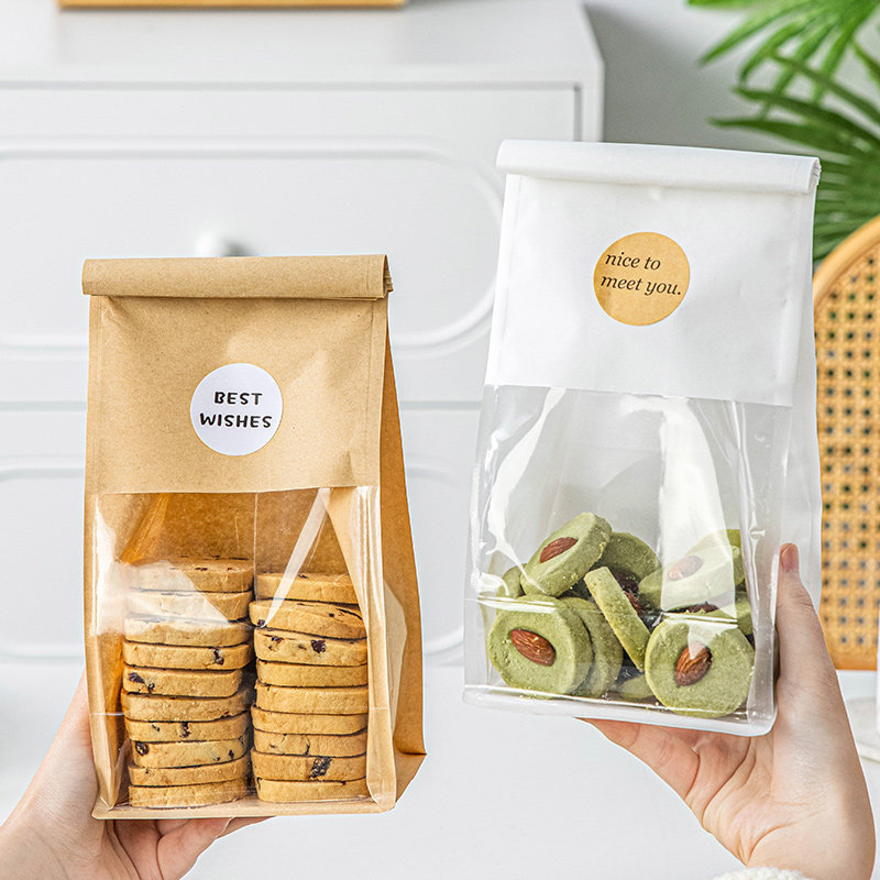 饼干包装袋吐司面包雪花酥的自封食品级250g4克子牛轧糖果礼品打