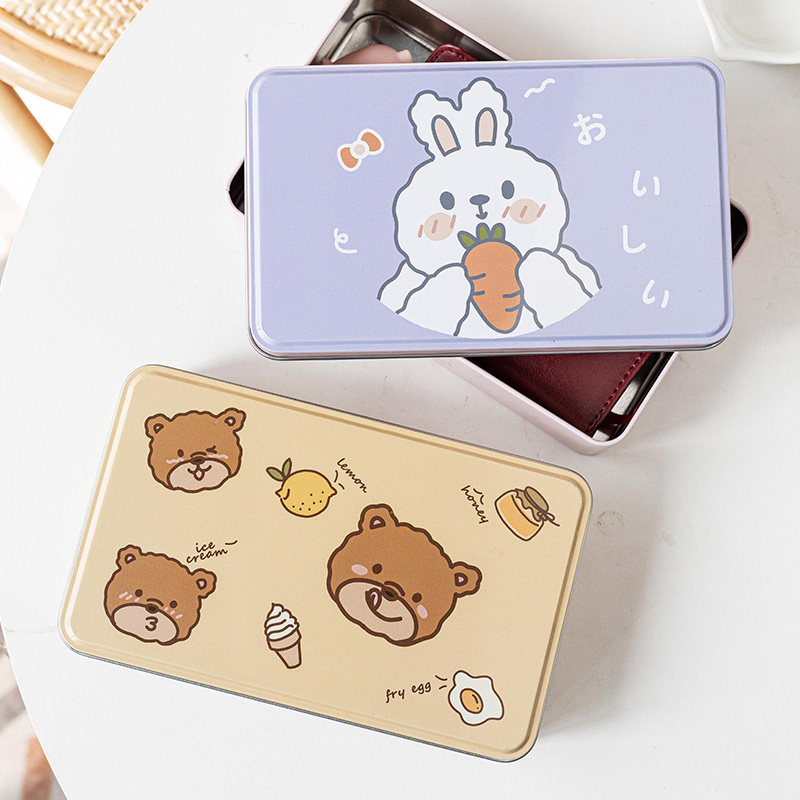 巧克力包装盒礼品盒空盒礼物盒子铁盒糖果盒饼干长方形儿童可爱