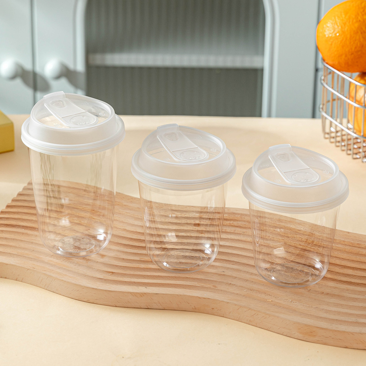 一次性咖啡杯子果汁冰杯的奶茶外出携带盖饮料塑加厚家店专用打包