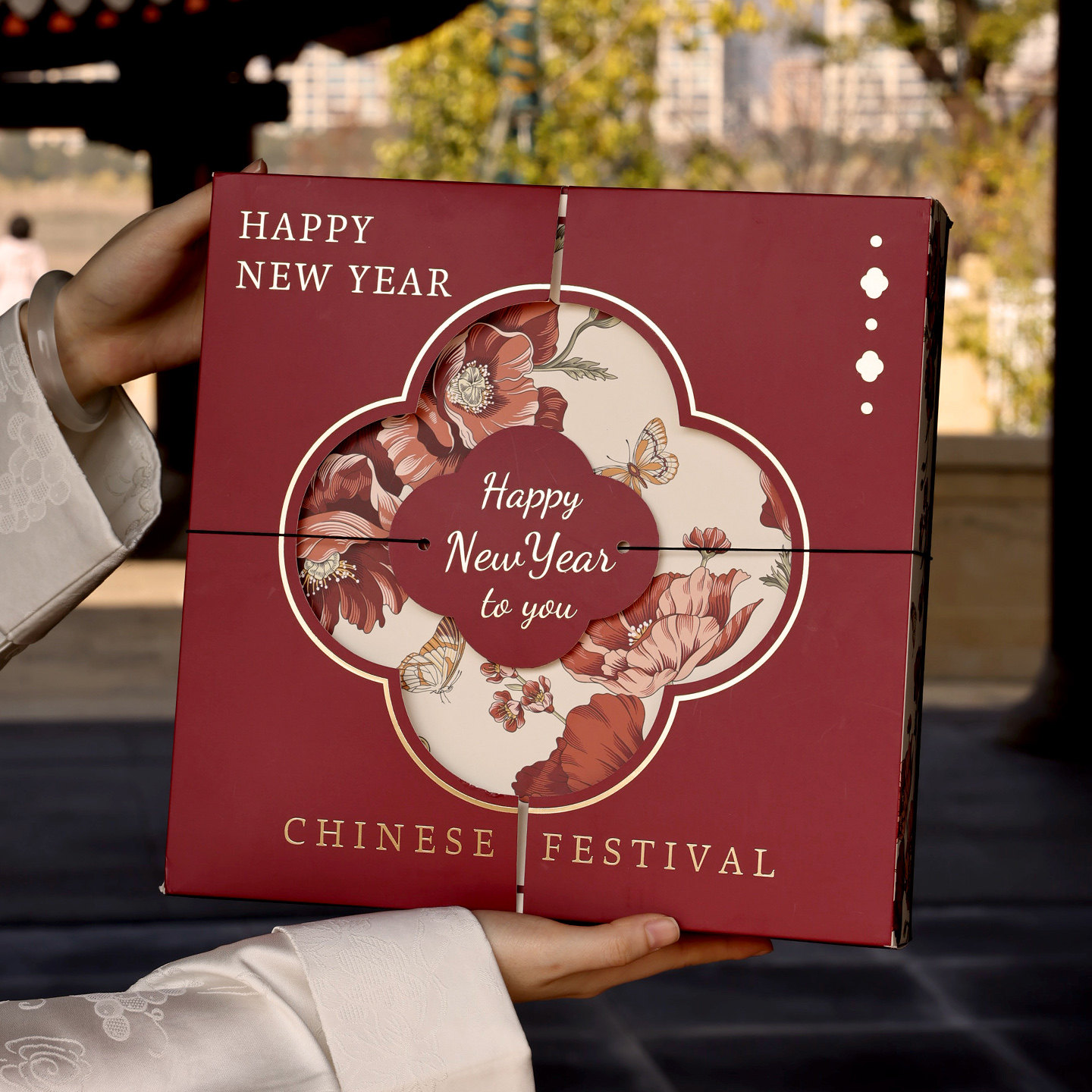 新年礼盒包装空盒子雪花酥饼干糖果九宫格货烘焙太妃马蛋黄酥2026