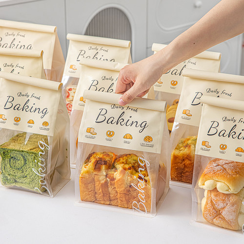 吐司包装袋面包打包自封食品级450克250g饼干子烘焙切片小大的欧