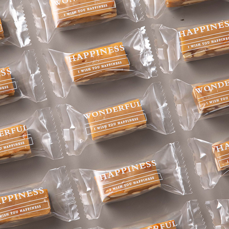 糖果包装袋太妃糖牛轧糖雪花酥饼干奶糕专用烘培牛扎糖机封包装纸