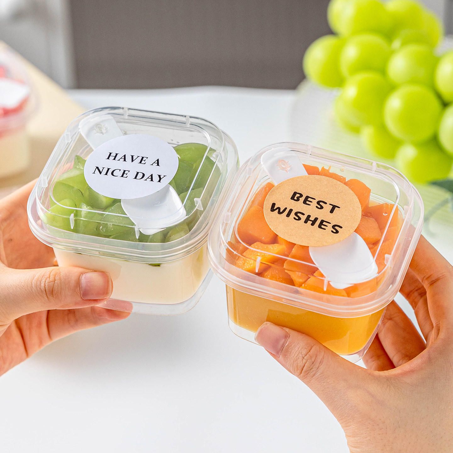 一次性布丁杯带盖模具耐高温酸奶果冻食品级塑料双皮奶专用杯摆摊