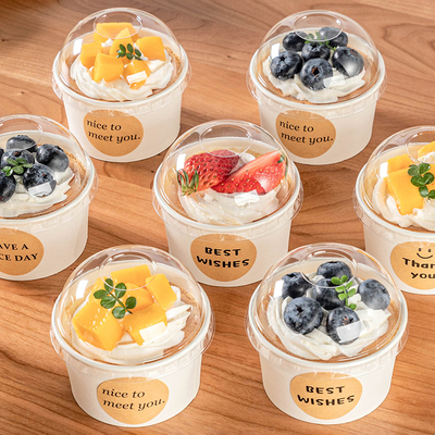 纸杯蛋糕杯子带盖纸托的烤箱专用