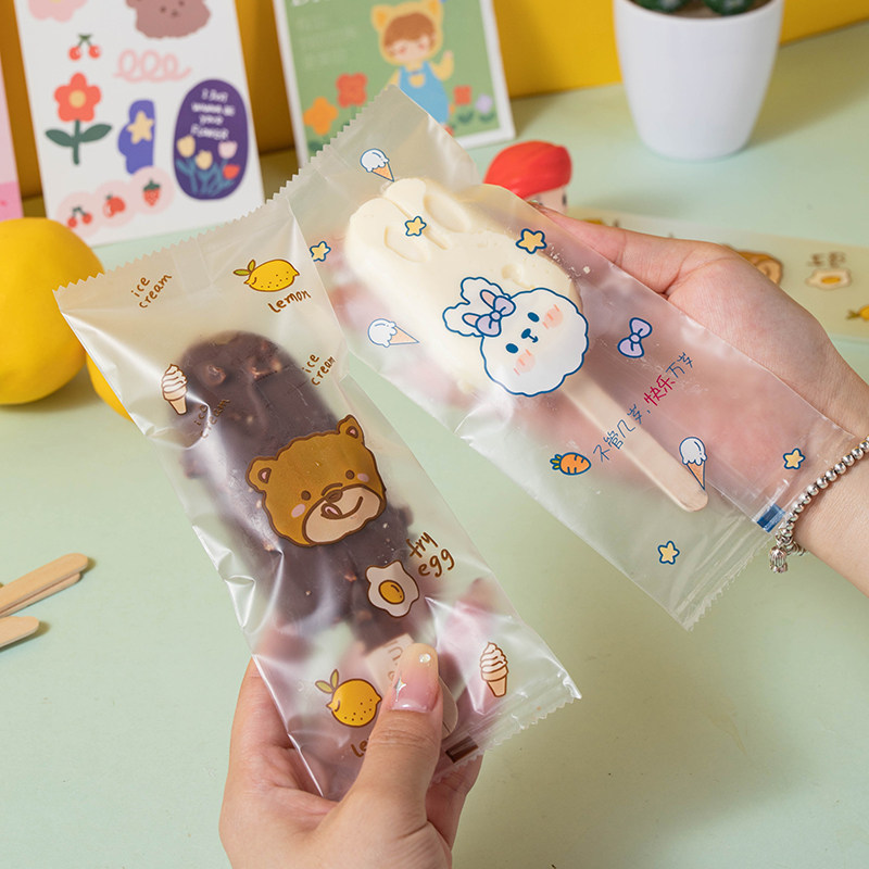 雪糕包装袋子机封口手工梦龙自制食品级一次性冰棍冰淇淋木棒塑料