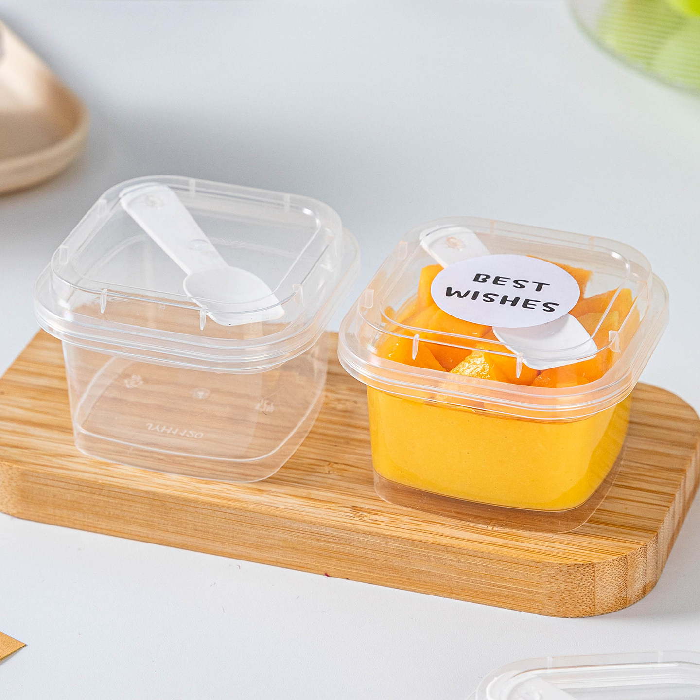 一次性布丁杯带盖模具耐高温酸奶果冻食品级塑料双皮奶专用杯摆摊