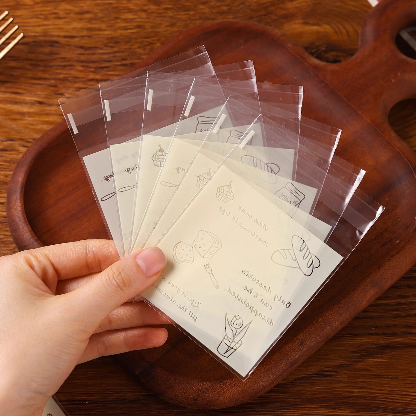 饼干包装袋分装面雪花酥单独立小的盒子糖果烘焙自封粘曲奇零食品