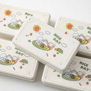 饼干包装盒子曲奇白脱糖果铁长方形空罐马口牛轧烘焙巧克力雪花酥